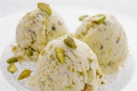 Cardamom, pistachio, almond &amp; honey ice-cream