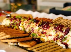Cranberry and Pistachio from Bronte Studded Cheese Log