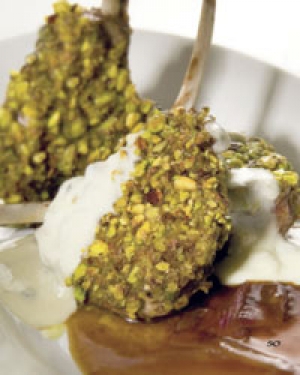 Pistachio from Bronte Mint Crusted Rack of Lamb