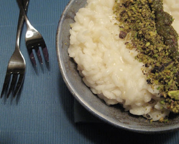 Risotto con cedro e pistacchio