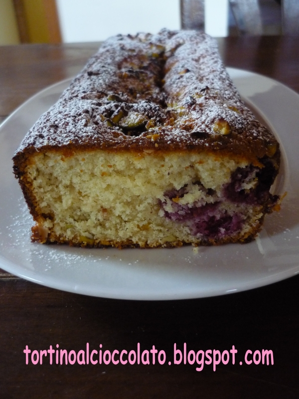 Cake pistacchi di Bronte e lamponi