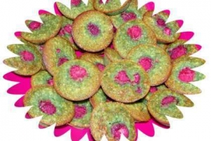 Minis financiers pistache framboise