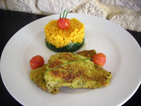 Filets de limande a la pistache