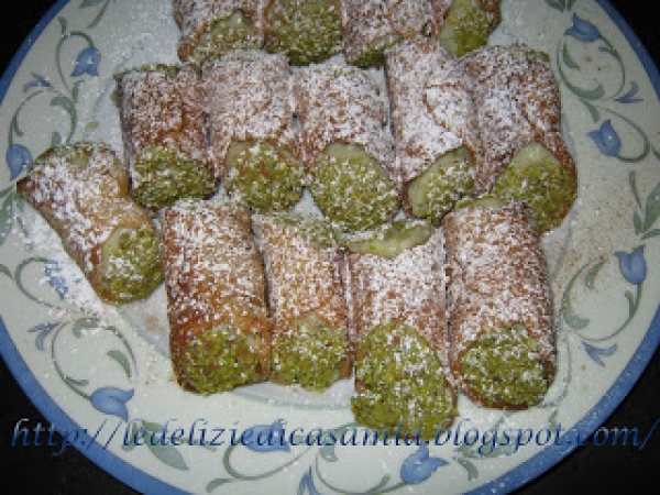I cannoli al pistacchio di Bronte