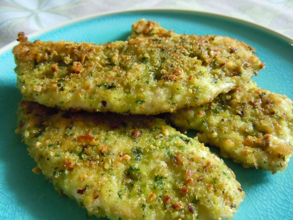 Orata in crosta di pistacchi verdi di Bronte DOP