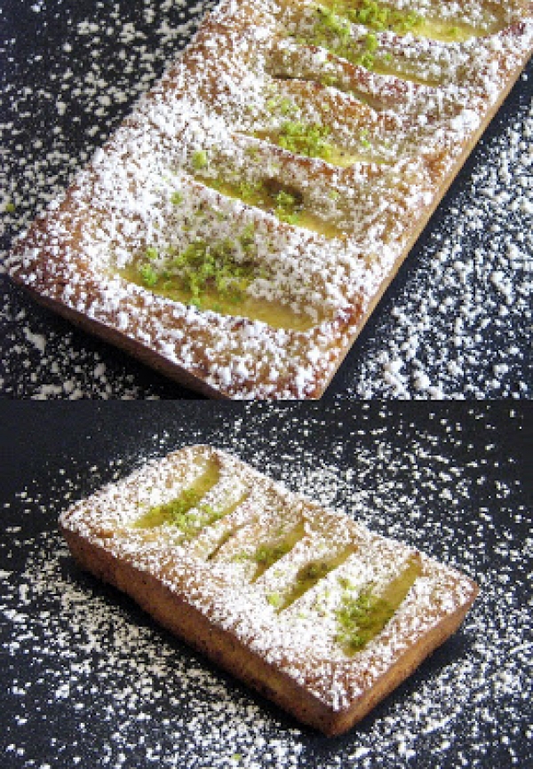 Financiers al pistacchio e pesca una vera delizia