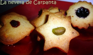 Galletas de pistacho, almendra y arandanos