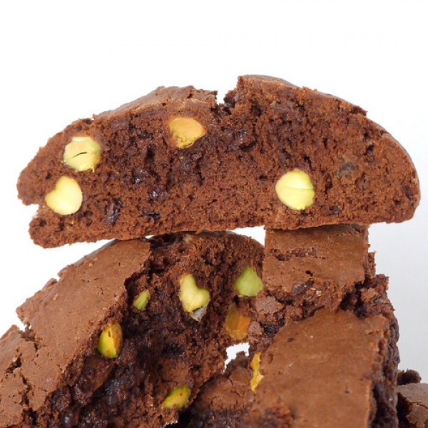 Biscotti ai pistacchi di bronte e "pepite" di cioccolato