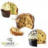 Panettone al pistacchio con farcitura interna da 750g